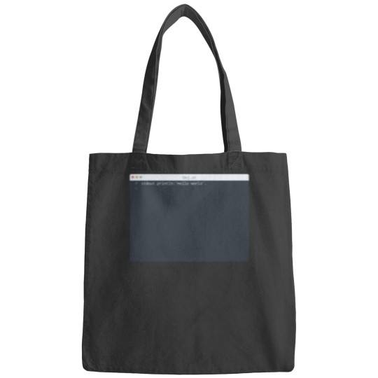 Discover Obj language Hello World program sample in editor window Active Bags