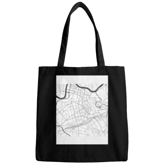 Discover Vilnius Map City MapBlack and White, USA Gift Printable, Modern Map Decor for Office Home Li Bags