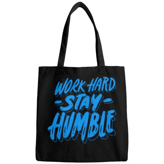 Discover Work Hard Stay Humble Sticker Bags