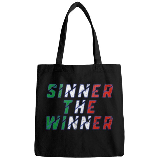 Discover Sinner the winner (Italian flag and azzurro colors) Bags