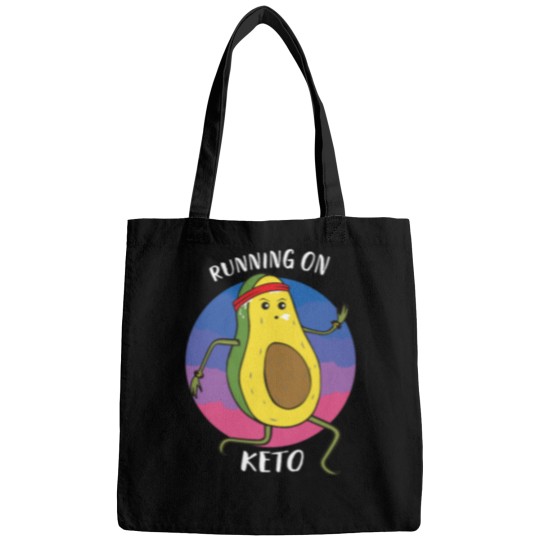 Discover Keto Diet Avocado Cartoon Art Keto Diet Avocado Cartoon Art Bags