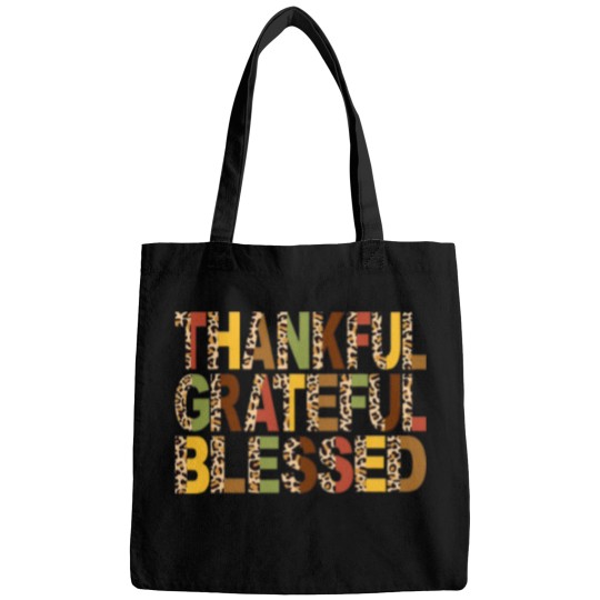 Discover Halloween Thankful Grateful Blessed Pumpkin Thanksgiving Fall Vibes 461 Bags