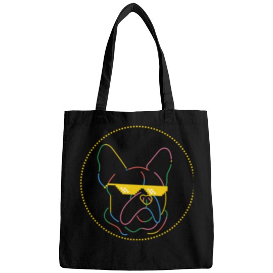 Discover Funny Pug Quotes ,Cool Dog Frawing Space,dog lover, men, women, boy, and girls Bags