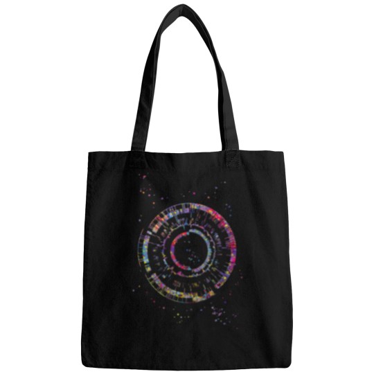 Discover Watercolor DNA Print Bag for Genomics Science Art