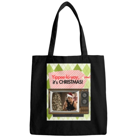 Discover a very diehard christmas fan art Bags