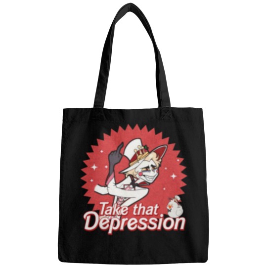 Discover Take That Depression Bags, Lucifer Morningstar Bags, Hazbin Hotel Bags