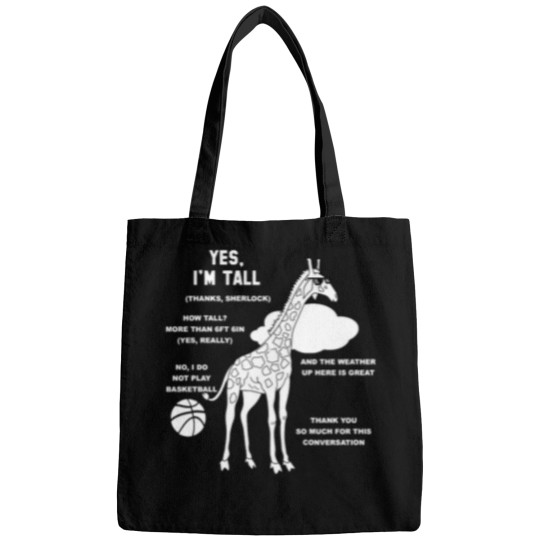 Discover Tall Peoples Funny Small Talk Essential Bags