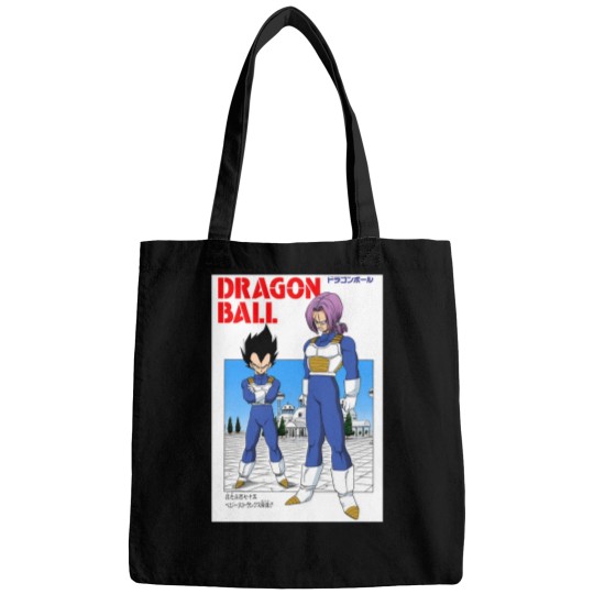 Discover DBZ Vegeta & Trunks Manga Cover Bags