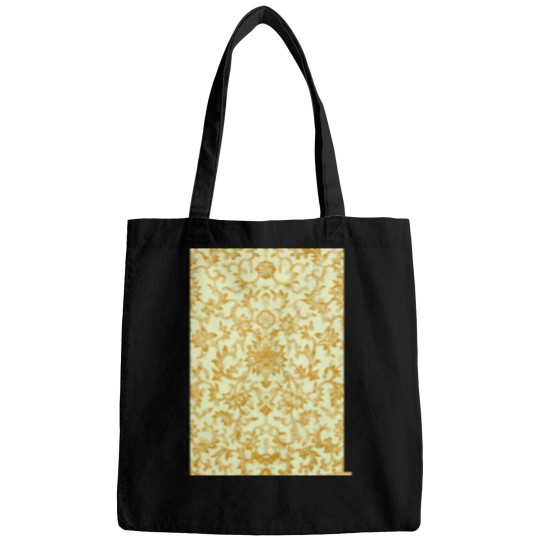 Discover yellow-gold pattern with flower motifs Bags