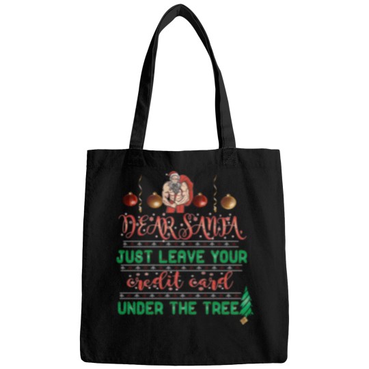 Discover Dear Santa Funny Merry Christmas Gift For Men For Women For Family Wife Mother Bags