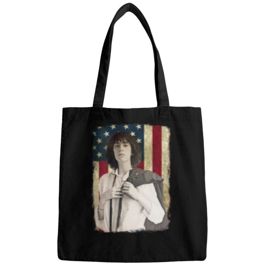 Discover Vintage American Flag Patti Smith Legend Bags