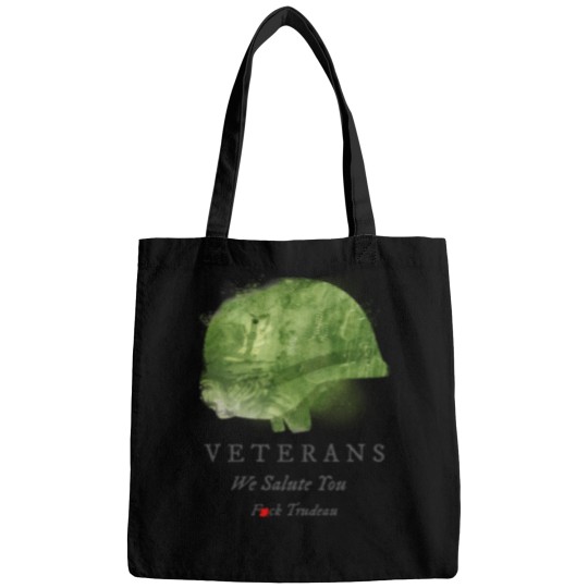 Discover Fck Trudeau We Salute Vets Bags