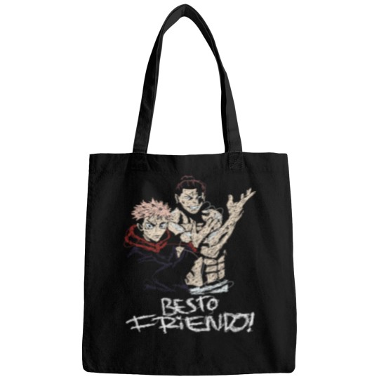 Discover yuji itadori and aoi todo besto friendo in cool scribble art Bags