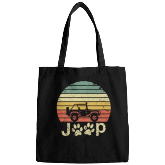 Discover Vintage Jeep Dog Paw Design Bag