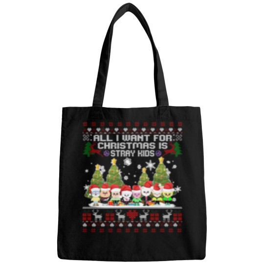 Discover Stray Kids Skzoo Ugly Christmas Bags, Kpop Christmas Bags, Cute SKZOO TSweatshirt
