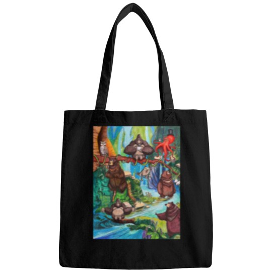 Discover Cartoon Animal Scene Bags