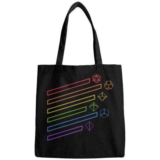 Discover Rainbow Polyhedral Dice Set Bags