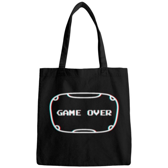 Discover Game Over Virtual Reality Headset Pixel Screen VR virtualreality Bags