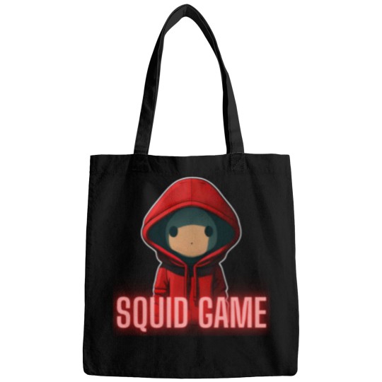 Discover Squid Cosplay Squidgame Squid Cosplay Netflix Redhooded Worker With A Face Bags