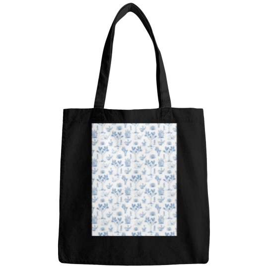 Discover Mojave Desert -Vintage Toile de Jouy Style Graphic Bags