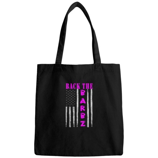 Discover Back the barbzFunny pink design for men, women, girls and boys. Bags