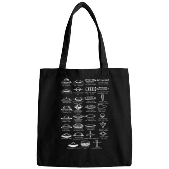 Discover Ufo Type Flying Saucer Ship Identification Chart Bags