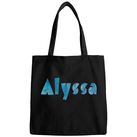 Discover Alyssa Blue Watercolor Bags
