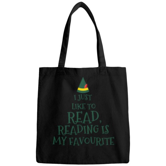 Discover I Just Like To Readreading Is My Favouriteelf Movie Quotechristmas Bags