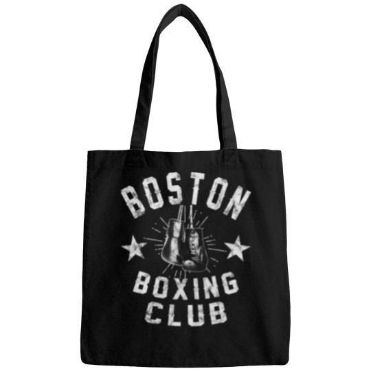 Discover Boston Boxing Club Vintage Distressed Boxer 1 Bags