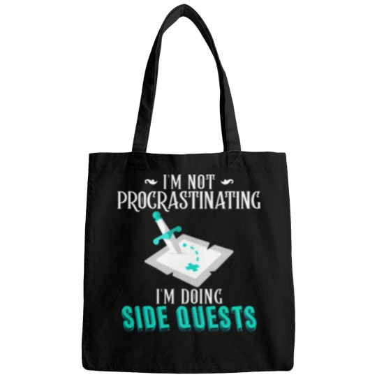 Discover IM Not Procrastinating IM Doing Side Quests Rpg Gamer Bags