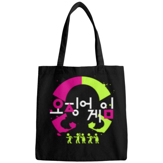 Discover Squid Cosplay Red Light Green Light Splatter Poster Bags