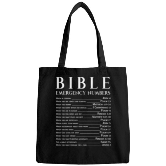 Discover Bible Emergency Numbers Bags