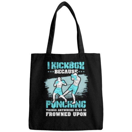 Discover Kickboxing Gift I Kickbox Because Punching Things Anywhere Else 2 Bags