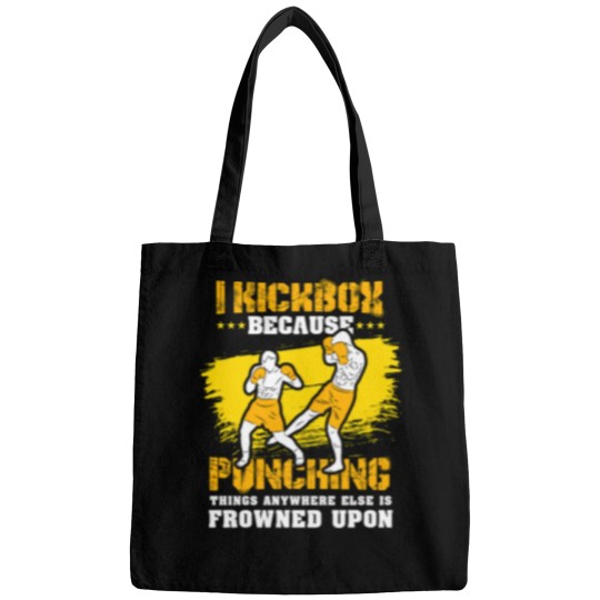 Discover Kickboxing Gift I Kickbox Because Punching Things Anywhere Else 10 Bags