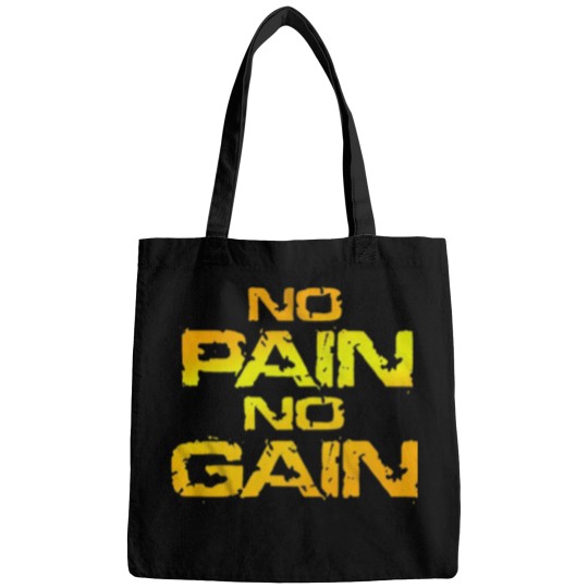 Discover No pain no gain fitness quote Bags