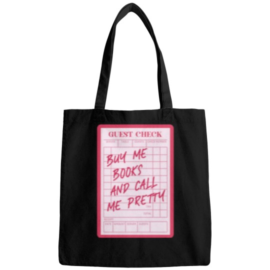 Discover Guest Check Buy Me Books And Call Me Pretty Pink Kindle Bookish for Book Lover Bags