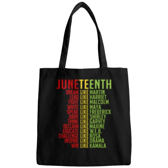 Discover Juneteenth Celebration Bag - Dream Like Martin, Lead Like Harriet, Win Like Kamala