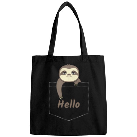 Discover Hello Cute Baby Sloth In Your Pocket Bags