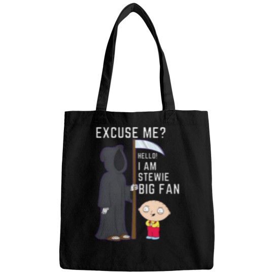 Discover Stewie Quote   Excuse Me Hello I Am Stewie. Big Fan Bags