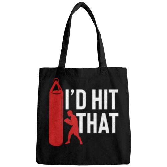 Discover ID Hit That Funny Boxing Tshirt Bags