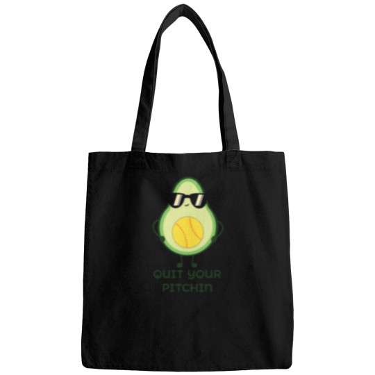 Discover of Funny Avocado Softball Lover Bags