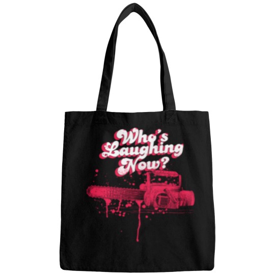 Discover Who_s Laughing Now, Evil Dead Horror Chainsaw Laugh Bags