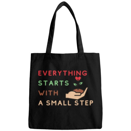 Discover Everything Starts With a Small Step (4) Bags