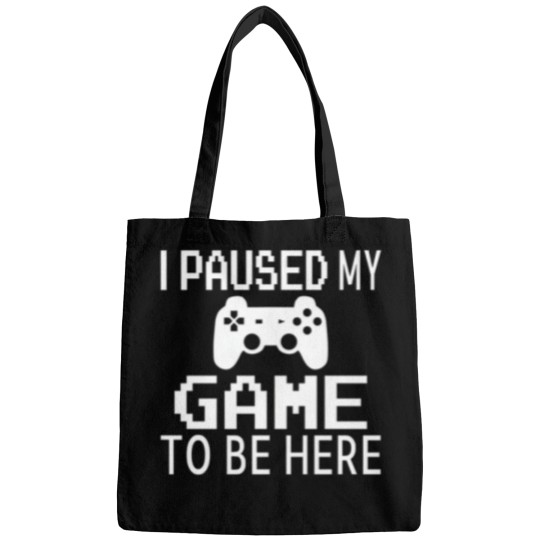 Discover I Paused My Game To Be Here Essential T Shirt 1 Bags