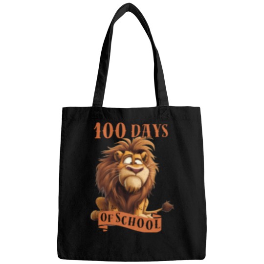 Discover 100 Days Of School Cute Cartoon Lion Bags
