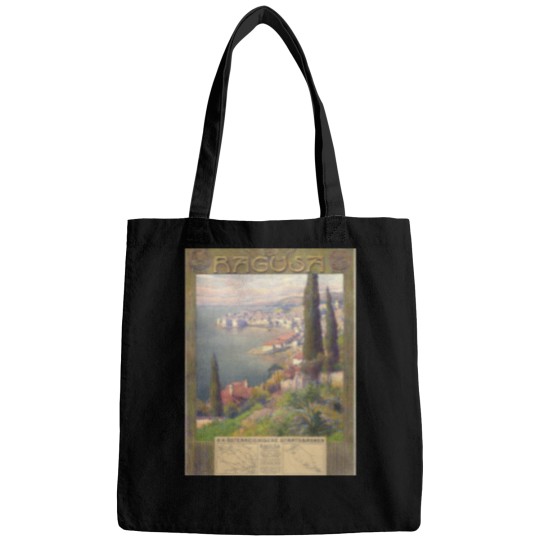 Discover Vintage Austrian Railwayof Ragusa by Gustav Jahn Bags