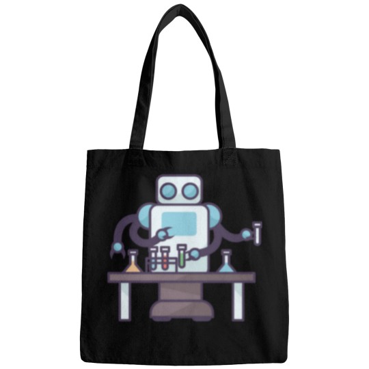 Discover Robot Holding Test Tubes Bags
