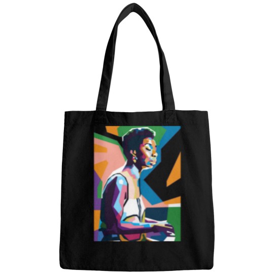 Discover An Abstract Geometric of Nina Simone Bags