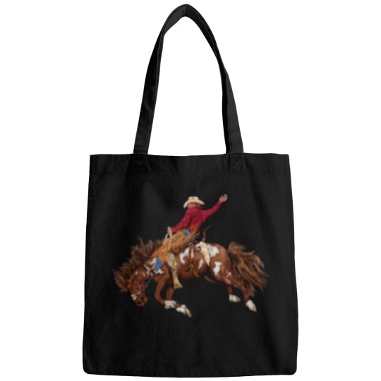 Discover Vintage rodeo cowboy Classic T-Shirt Bags