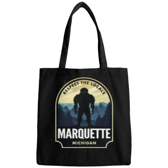 Discover marquette michigan sasquatch Bags